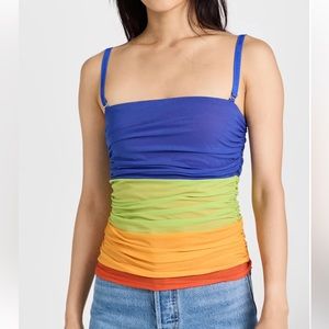 NWOT Simon Miller Mesh Daso Tank Top in Color Block Trio
